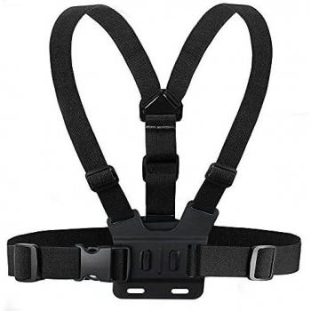 Houdian Arnés de Pecho Soporte para el Pecho Chesty Chest Mount Montura Compatible con GoPro Hero y cámaras de acción: Correa para el Pecho Totalmente Ajustable