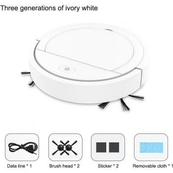 Robot aspirador automático inteligente con carga USB y función de fregado para el hogar