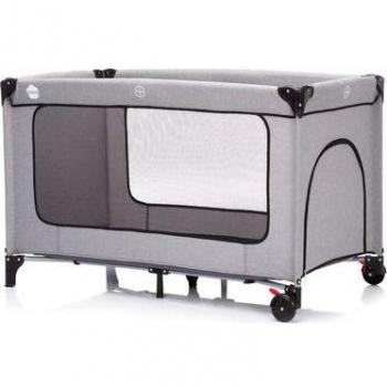 Cuna de viaje estándar Fillikid con ruedas y bolsa de transporte, gris melange 124x64.5x77 cm
