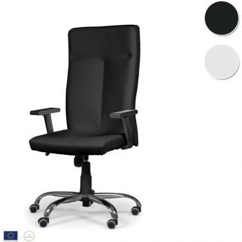 Due-home Silla de Oficina, Silla para despacho o Estudio, Paladium Negro o Blanco