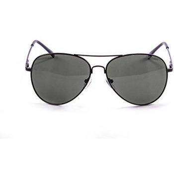 Ocean Sunglasses Banila Aviator - Gafas de Sol metálicas -Montura : Negro Mate - Lentes : Ahumadas
