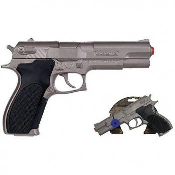 Gohner- Pistola Policía 8 Tiros - Plata, Multicolor
