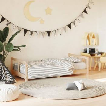 Estructura cama infantil 80x160 cm madera maciza de pino Vidaxl Marrón