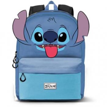 Mochila Lilo y Stitch Cool HS Heady Plus, 44 cm, color azul, capacidad 23 L