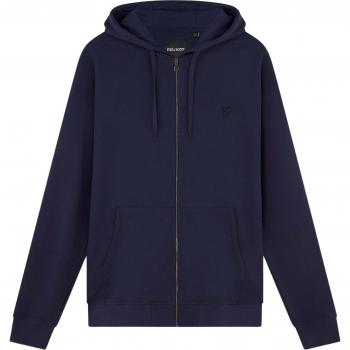Lyle & Scott Tonal Eagle Mens Full-Zip Hoodie - Z271 Dark Navy - Size Large - Male