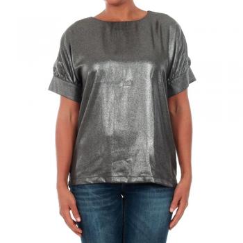 Camiseta Vero Moda Mujer M Plateado 10190982 VMBAM SS TOP GA BLACK