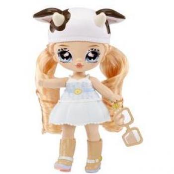 Mini muñeca Na! Na! Na! colección Fuzzy Surprise Cow Girl 591894 MGA - Muñeca de peluche suave, diseño de vaquera, incluye accesorios, ideal para coleccionistas y niños a partir de 3 años