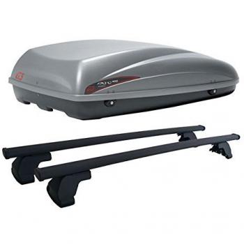 G3 - COFRE DE TECHO KRONO 400 + BARRAS DE TECHO DE ACERO MODELO PACIFIC PARA COCHES SIN RAIL