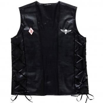 Chaleco de Motociclista para Adultos Widmann Negro Outlaw XL