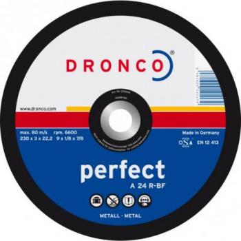 DRONCO A24R230 Disco de corte metal A 24 R Perfectmetal 230 x 3 mm pack de 25 uds.