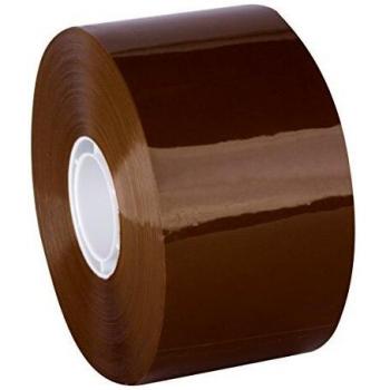 APLI 12873 - Pack de 36 rollos de precinto sin ruido compacto, 50 mm x 132 m, 28 µm, color Marrón - Acrílico