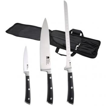 Set de 3 cuchillos de cocina en acero inoxidable BERGNER colección Foodies