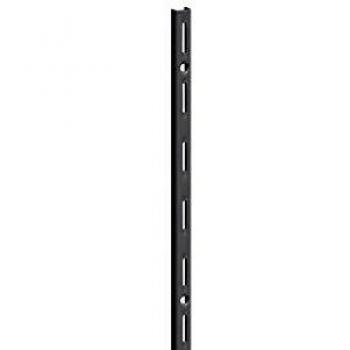 Rack de Vía Única Negro 100 cm - Montante Rectangular