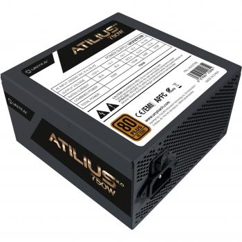 Unykach Atilius 2.0 ATX 750W 80+ Bronze Fuente de Alimentación Negra con APFC y Ventilador de 120mm (UK212701)