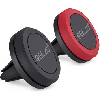 Elzo Soporte Movil Coche 2 unidades Coche Magnético Soporte Air Magnético Universal Soporte de Smartphone Soporte Magnético de Movíl Soporte de Coche Smartphone para Rejillas del Aire de Coche Soporte Telefono Coche para iPhone 7 6s 6 5s 5 Plus, Samsu
