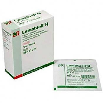 Lomatuell H Sterile Vaseline Tulle Dressing 5x5 cm, Pack of 10