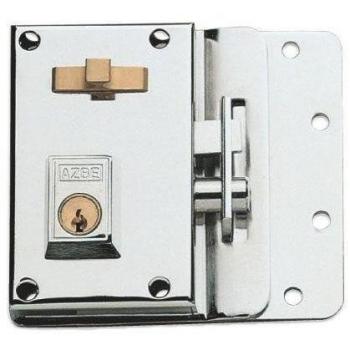 Cerradura de Sobreponer Izquierda 70mm Niquelada con Palanca y Resbalón Modelo 10IHN Yale Azbe