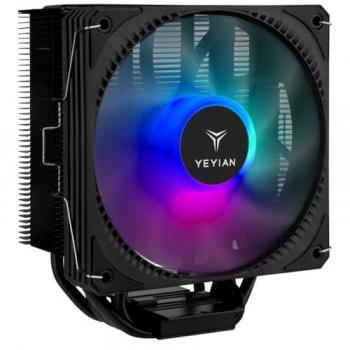 Enfriador de CPU Yeyian PROACT 120CT con Iluminación ARGB, 6 Tubos de Calor de Cobre, 68 CFM, 23 dBA y Control PWM - Compatible con Intel y AMD -