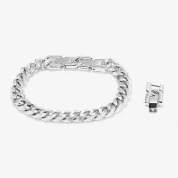 Pulsera Radiant Boxer de acero plateada RH000047