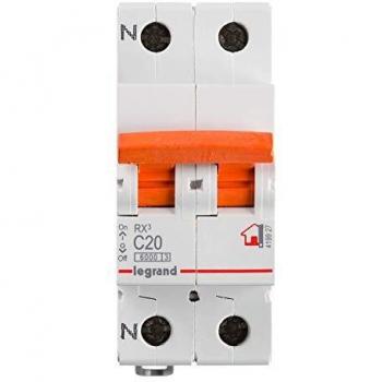 Interruptor Automático Magnetotérmico 1 Polo + Neutro 20A Curva C 6kA