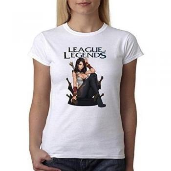 League Of Legends Warring Kingdoms Katarina Throne Women' s Shirt Custom Made T-shirt