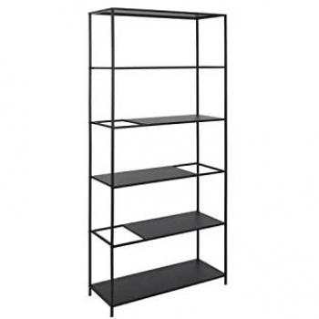 Estantería DKD Home Decor Negro Metal 80 x 30 x 175 cm
