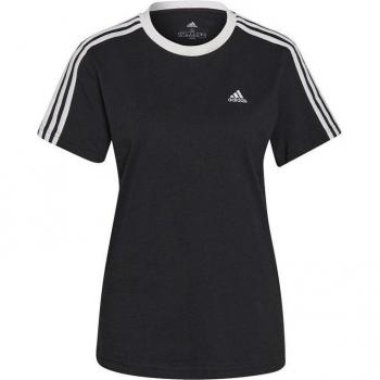 adidas Stripe T-Shirt Black/White XXL 24-26 female