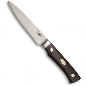 Cuchillo de cocina Fallkniven Sierra con hoja de 11,5 cm en Acero CoS laminado y mango de micarta marrón