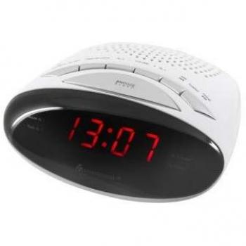 Soundmaster UR101WE - Radio despertador, color blanco