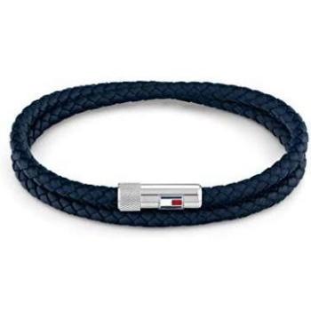 Tommy Hilfiger Jewelry Pulsera para Hombre de Piel Azul - 2790264S