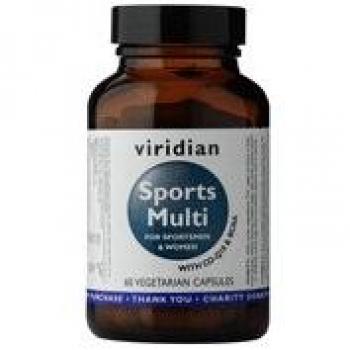Viridian Sports Multi - Suplemento Multivitamínico para Deportistas, 60 Cápsulas Vegetales