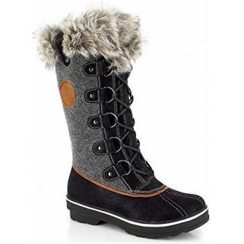 Kimberfeel Davos - Botas de Nieve para Hombre, Color Gris, 45