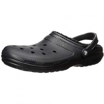 Crocs Classic Lined Clog - Unisex - Black - Size: M8/W9, W10/9/9.5, W11/M9