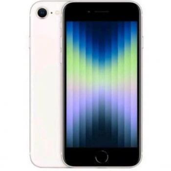 Apple iPhone SE 2022, Blanco Estrella, 64GB, 4.7 Retina HD, Chip A15 Bionic, Doble SIM, iOS 15