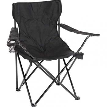 Silla plegable Ocean negro 80x50x50 cm