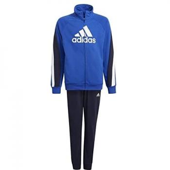 adidas B BOS COT TS Tracksuit, Boy's, Top:Bold Blue/Legend Ink/White Bottom:Legend Ink F17/WHITE, 5-6A