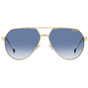 Carrera Men's 1067/S Stylish Yellow Aviator Sunglasses, Size: 62 MM, Gold Metal with Dark Blue Gradient
