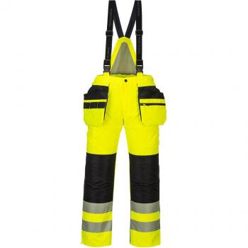 Pantalones de Invierno Hi Vis Oxford 300D Clase 2 PW3 Amarillo / Negro XL 31