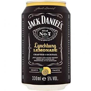 Jack Daniel's Tennessee Whiskey Lynchburg Lemonade en Lata 5% Vol. de Alcohol - 1 Lata de 33 cl