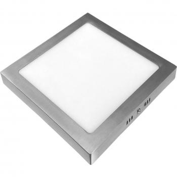 Downlight LED de Superficie Cuadrado 18W 1600lm Blanco Frío Níquel Garza
