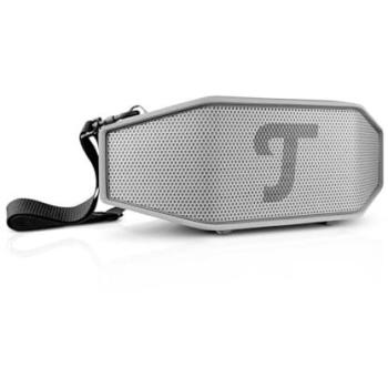 Teufel ROCKSTER CROSS 2 - Altavoz Bluetooth Portátil Estéreo Resistente al Agua IPX5 con Batería de Larga Duración (38h) - Gris Claro