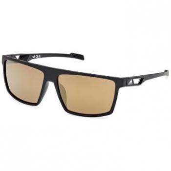 Adidas Sport Matte Black/Light Brown Unisex Sunglasses SP0083 59MM