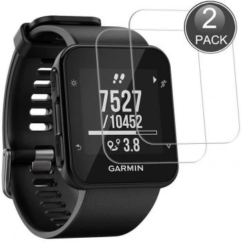 E-Hamii [2-Pack] Garmin Forerunner 35 Protector de Pantalla, 0.26mm HD Anti-Scratch y Anti-huella digital Proteger la película, 9H Vidrio templado Cubierta protectora, Mejor protección