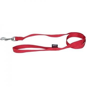 Correa para perro trío básica de nylon rojo Martin Sellier