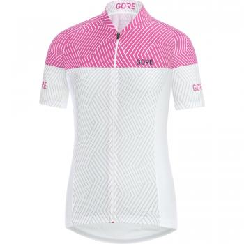 Gore Bike Wear 100176 Maillot, Mujer, Blanco/Rosa