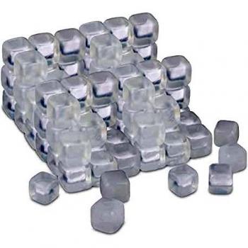 Cubitos de Hielo Reutilizables Transparentes - Set de 24, No se Derriten, Perfectos para Fiestas y Bebidas Frías