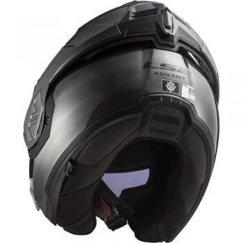 LS2 Casco Moto Modular ADVANT Solid Jeans, Gris, Talla M