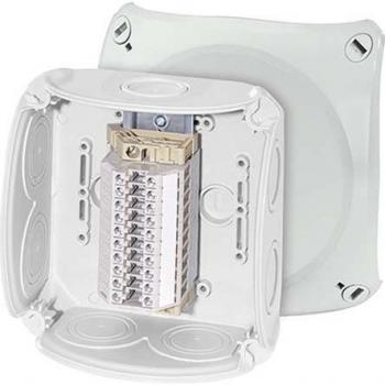 Hensel RK 0610 T Surface Mounted Junction Box 130x130mm IP66 for Terminal Blocks 1.5-4mm²