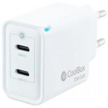 CoolBox Cargador USB 35W con tecnología GaN