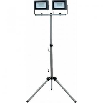 Proyector LED Flare 30W con trípode, luz diurna, IP65, color plata